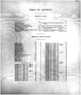 Table of Contents, Morton County 1917